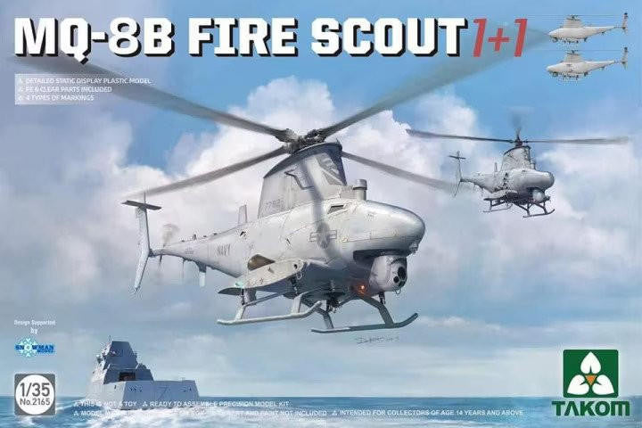 Takom 1/35 MQ8B Fire Scout Helicopter 2165